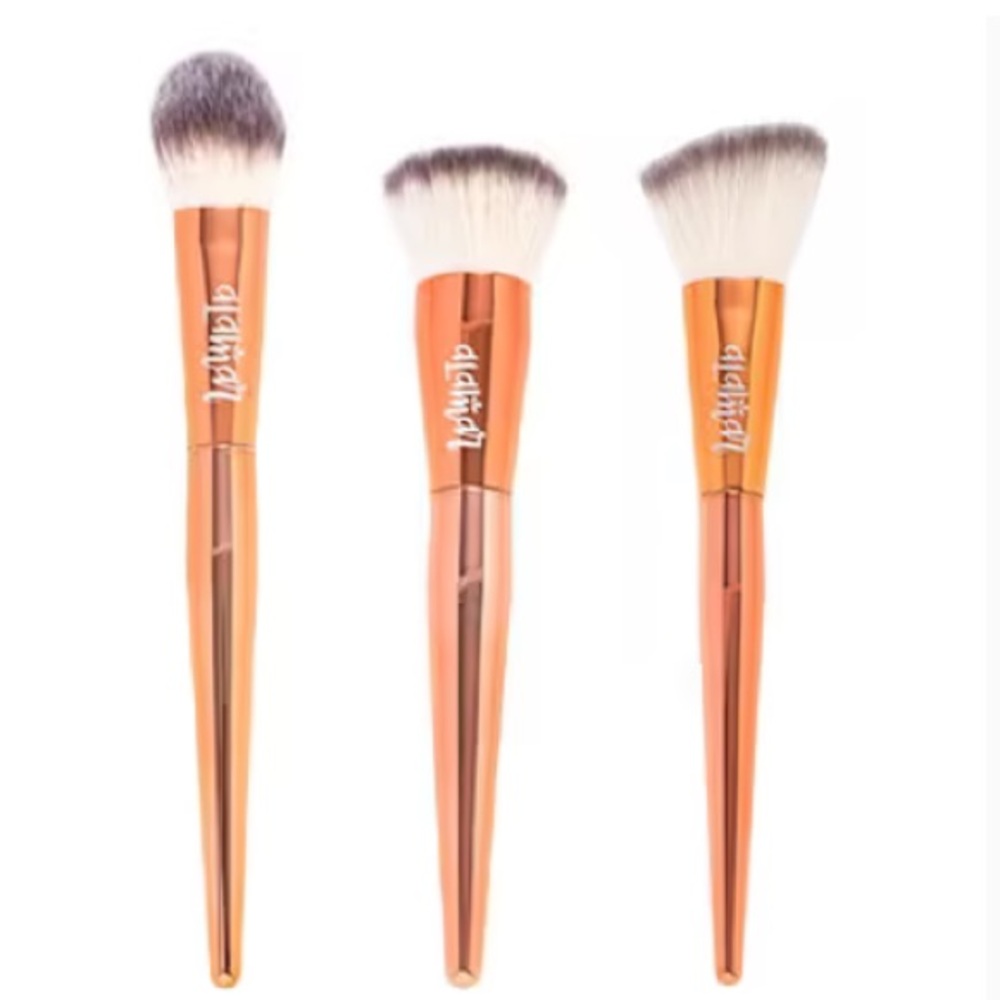 Alamar Complexion Trio Rose Gold Brushes NWT